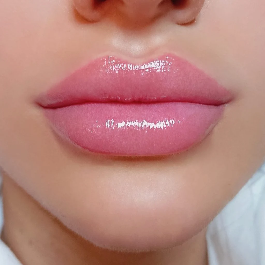 Pink lip blush from WOB’s lip treatment gallery
